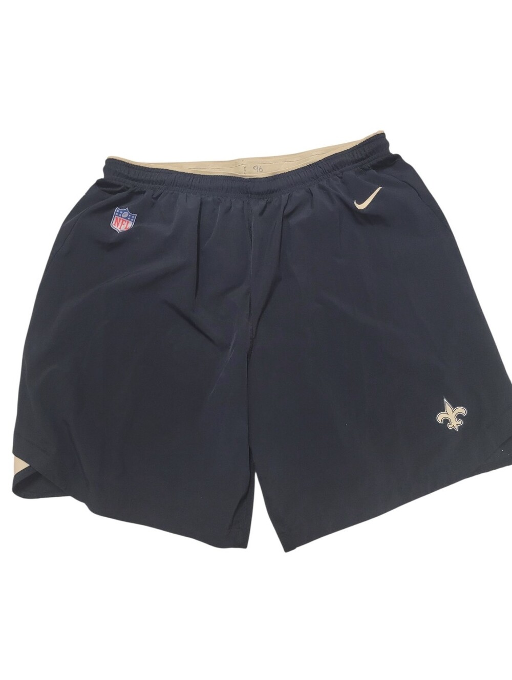 Nike NFL New Orleans Saints #96 Black Dri-Fit On Field Sideline Shorts Size 3X
